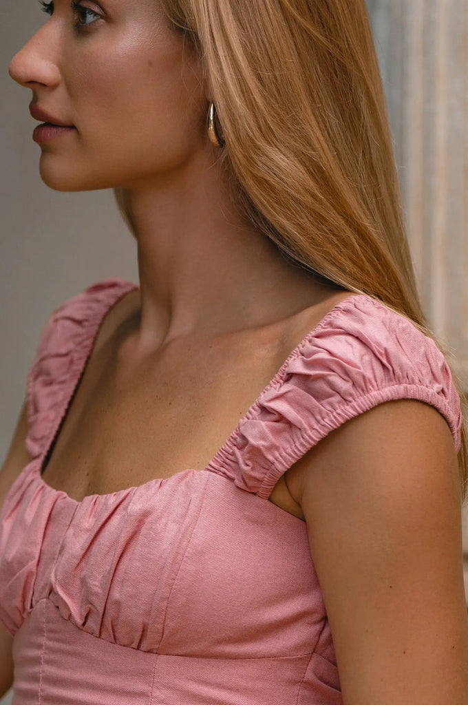 Augusta  Midi Linen Dress by Bali Lane Bali Lane