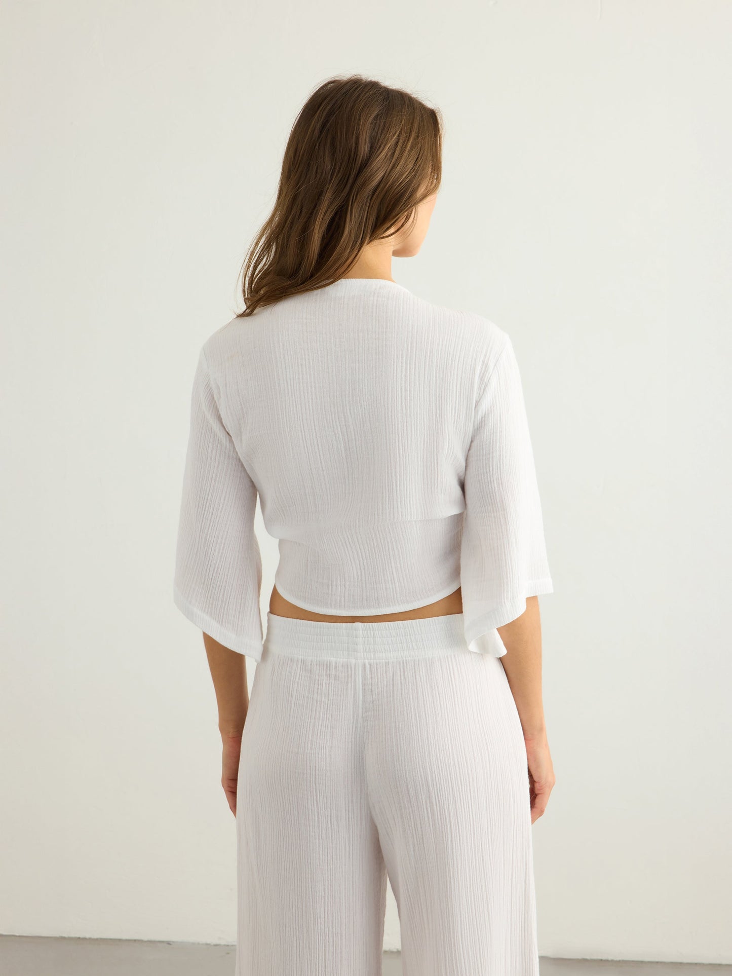 Aura Wrap Top - White