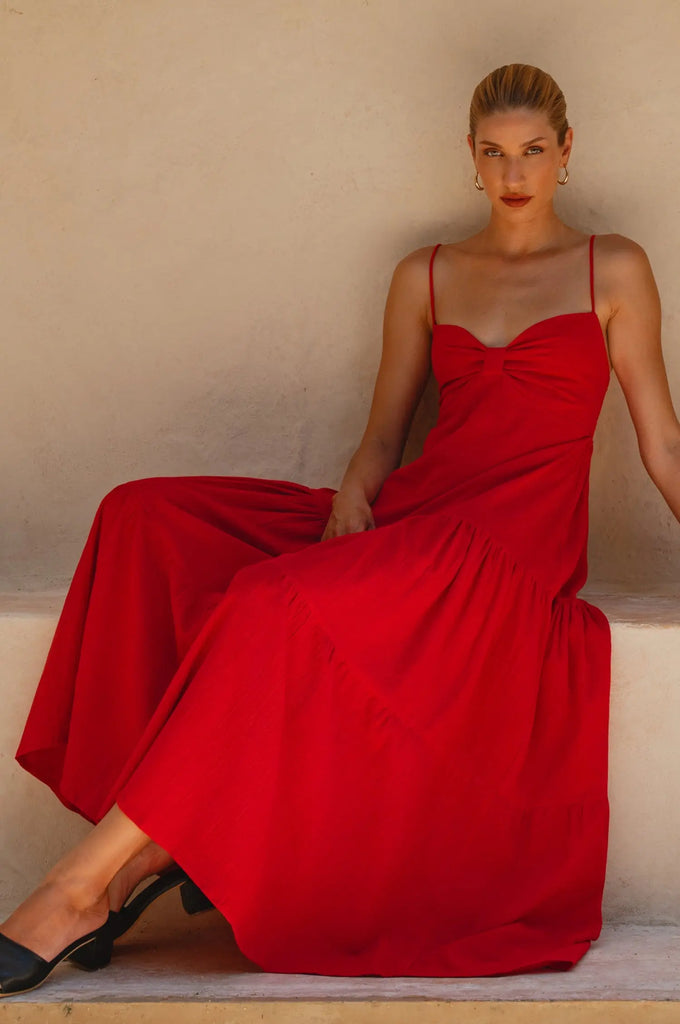 Aurelia Linen Maxi Dress by Bali Lane Bali Lane