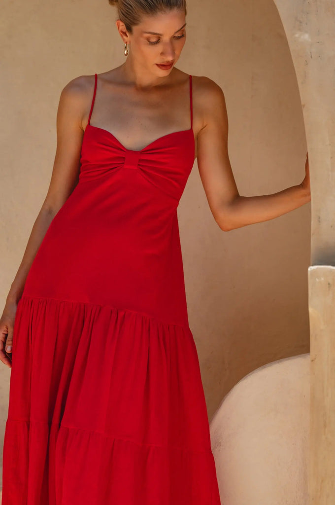 Aurelia Linen Maxi Dress by Bali Lane Bali Lane