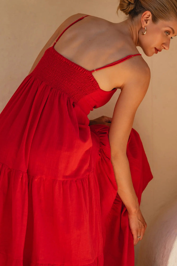 Aurelia Linen Maxi Dress by Bali Lane Bali Lane