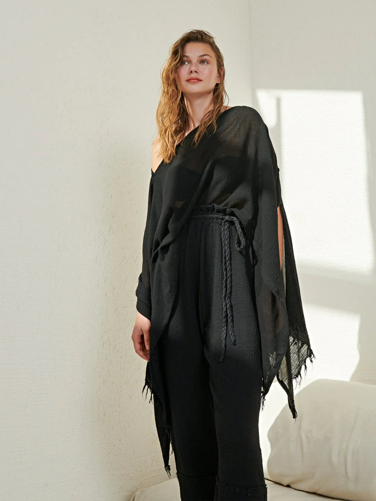 Ava Kimono - Black by The Handloom The Handloom