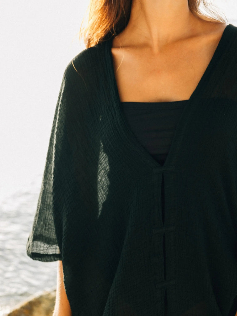 Ava Kimono - Black by The Handloom The Handloom
