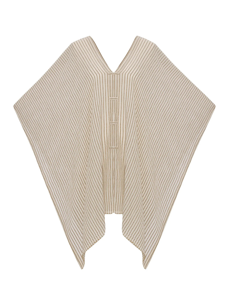 Ava Kimono - Khaki Green Stripes by The Handloom The Handloom