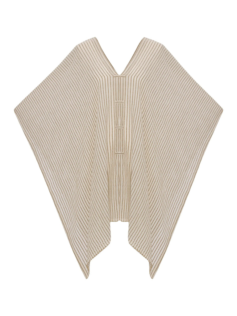 Ava Kimono - Khaki Green Stripes by The Handloom The Handloom