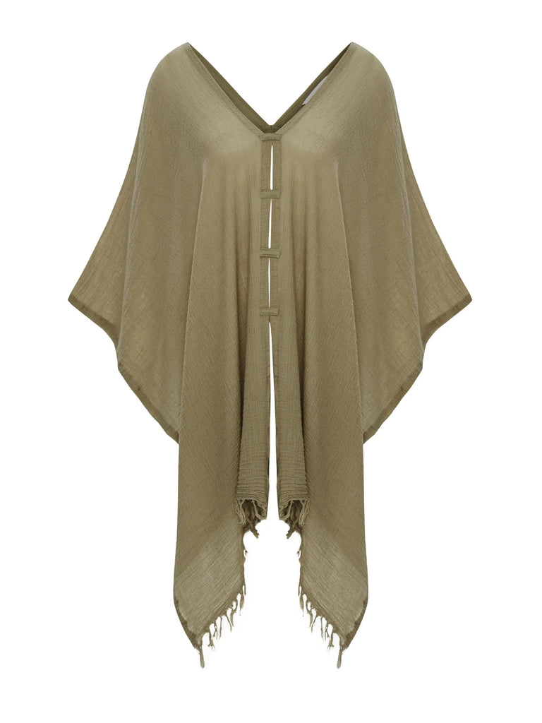 Ava Kimono - Khaki Green by The Handloom The Handloom