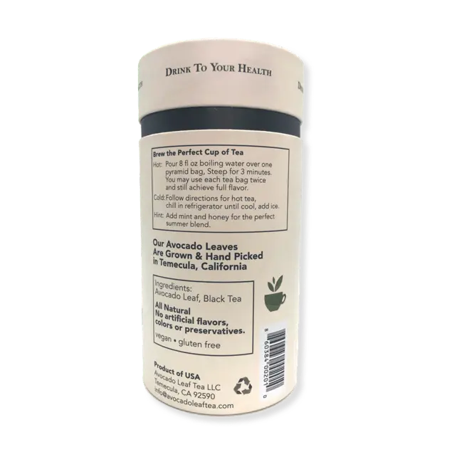 Avocado Leaf Tea Black Tea Blend by Avocado Tea Co. AVOCADO TEA CO.