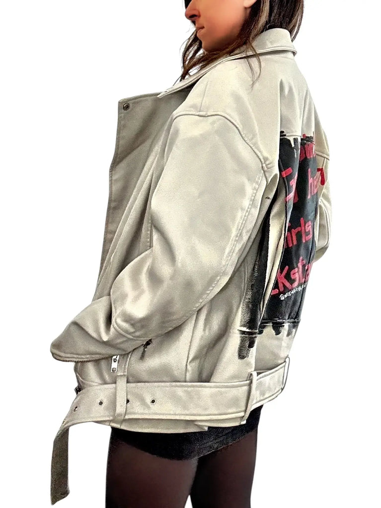 'Bad Girls' Moto Jacket by Wren + Glory Wren + Glory