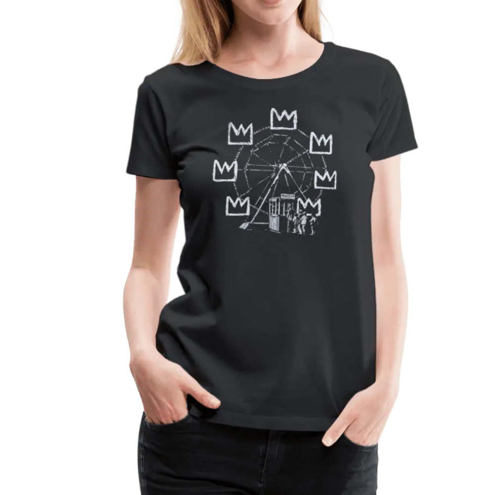 Banksy Ferris Wheel Artwork T-Shirt by Art-O-Rama Shop ART-O-RAMA-SHOP