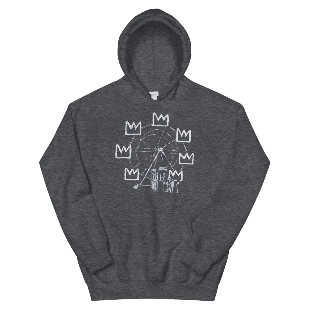 Banksy Ferris Wheel Artwork Unisex Hoodie by Art-O-Rama Shop ART-O-RAMA-SHOP