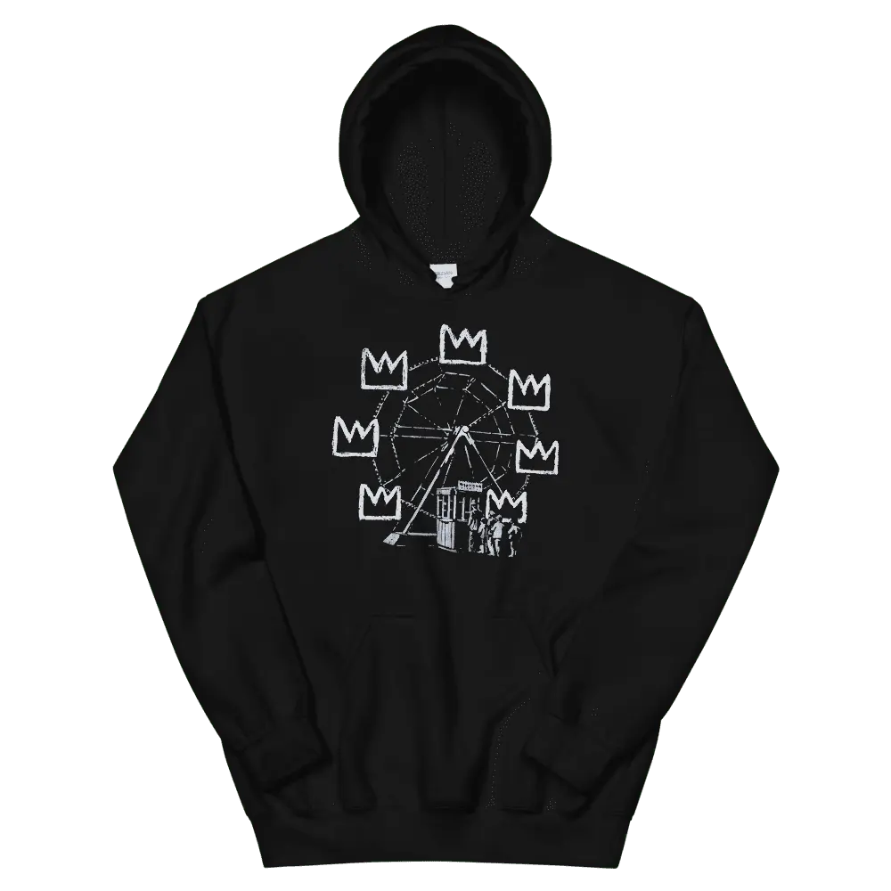 Banksy Ferris Wheel Artwork Unisex Hoodie by Art-O-Rama Shop ART-O-RAMA-SHOP
