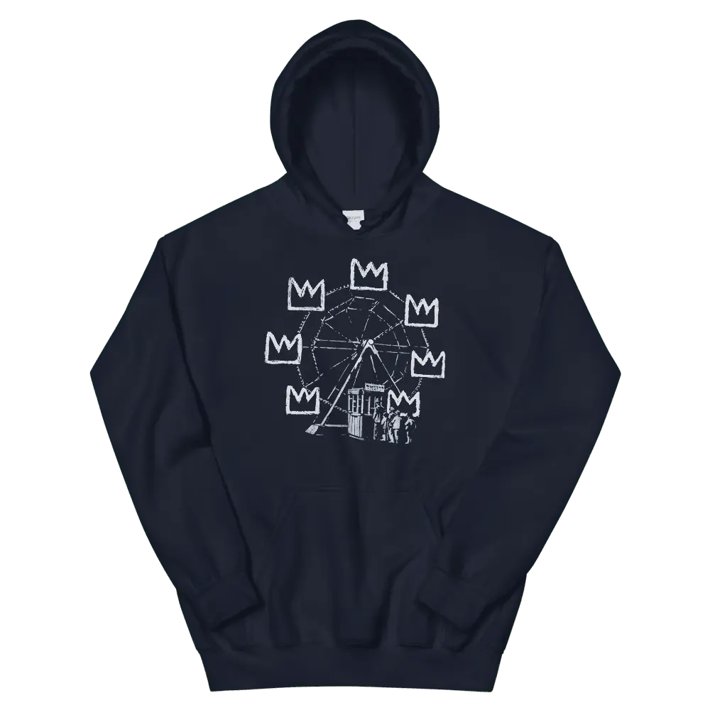 Banksy Ferris Wheel Artwork Unisex Hoodie by Art-O-Rama Shop ART-O-RAMA-SHOP