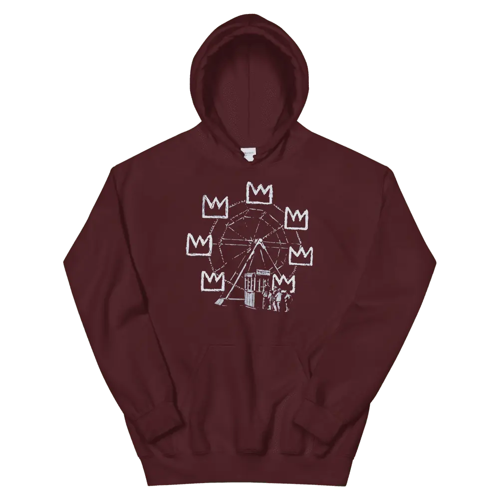 Banksy Ferris Wheel Artwork Unisex Hoodie by Art-O-Rama Shop ART-O-RAMA-SHOP