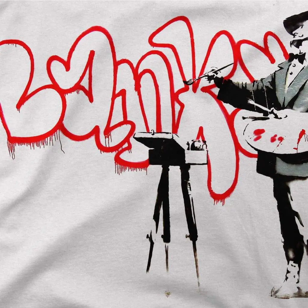 Banksy The Painter (Velazquez) From Portobello Road T-Shirt by Art-O-Rama Shop ART-O-RAMA-SHOP