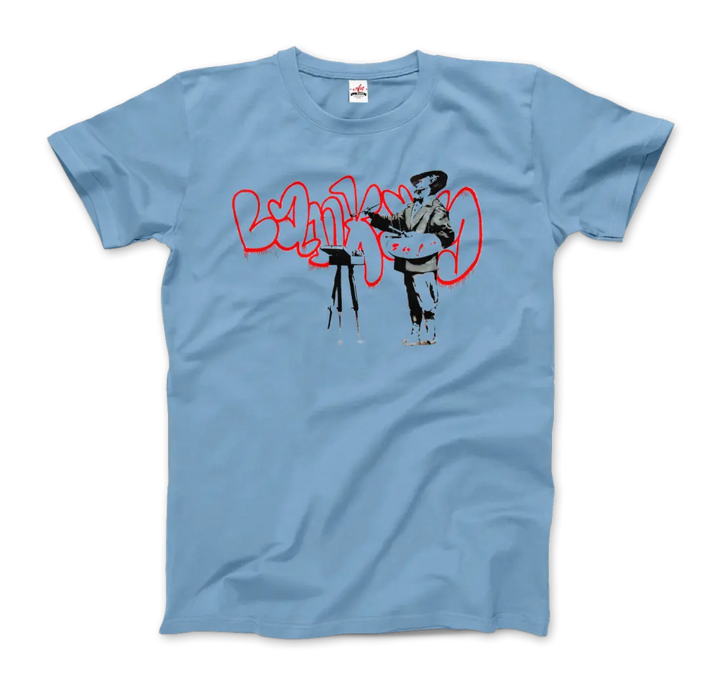 Banksy The Painter (Velazquez) From Portobello Road T-Shirt by Art-O-Rama Shop ART-O-RAMA-SHOP