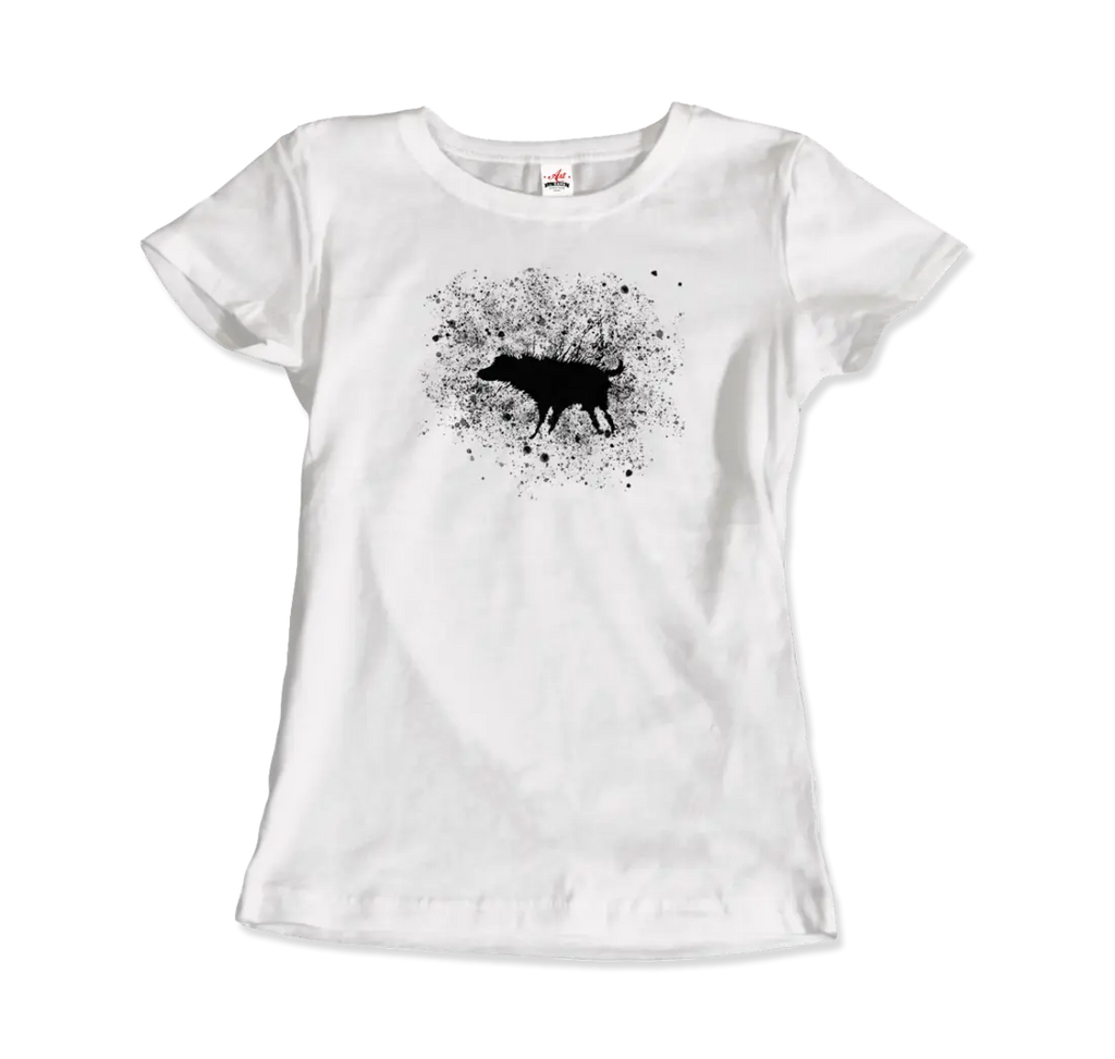 Banksy Wet Dog Splatter 2007 Street Art T-Shirt by Art-O-Rama Shop ART-O-RAMA-SHOP