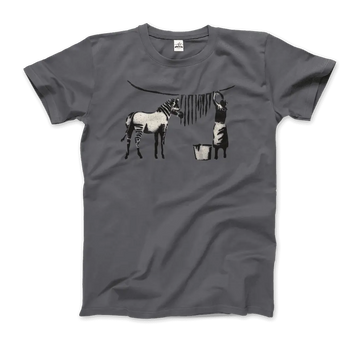 Banksy Zebra Stripes Artwork T-Shirt by Art-O-Rama Shop Art-O-Rama Shop