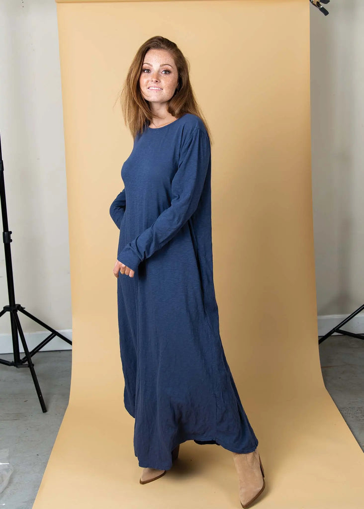 Be Clever Duo Dress - Inky Blue by And For Good And For Good