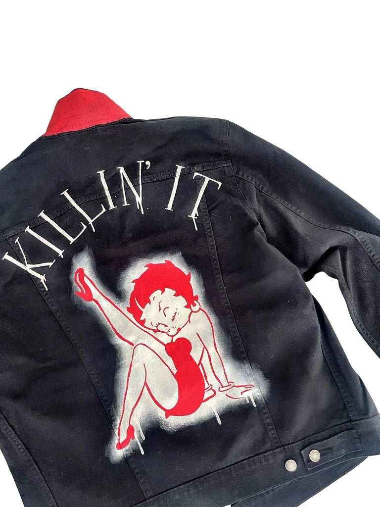 'Betty Boop x W+G' Denim Jacket by Wren + Glory Wren + Glory