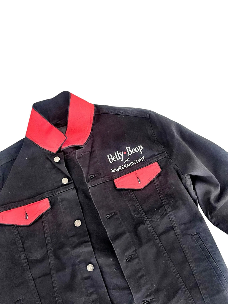 'Betty Boop x W+G' Denim Jacket by Wren + Glory Wren + Glory