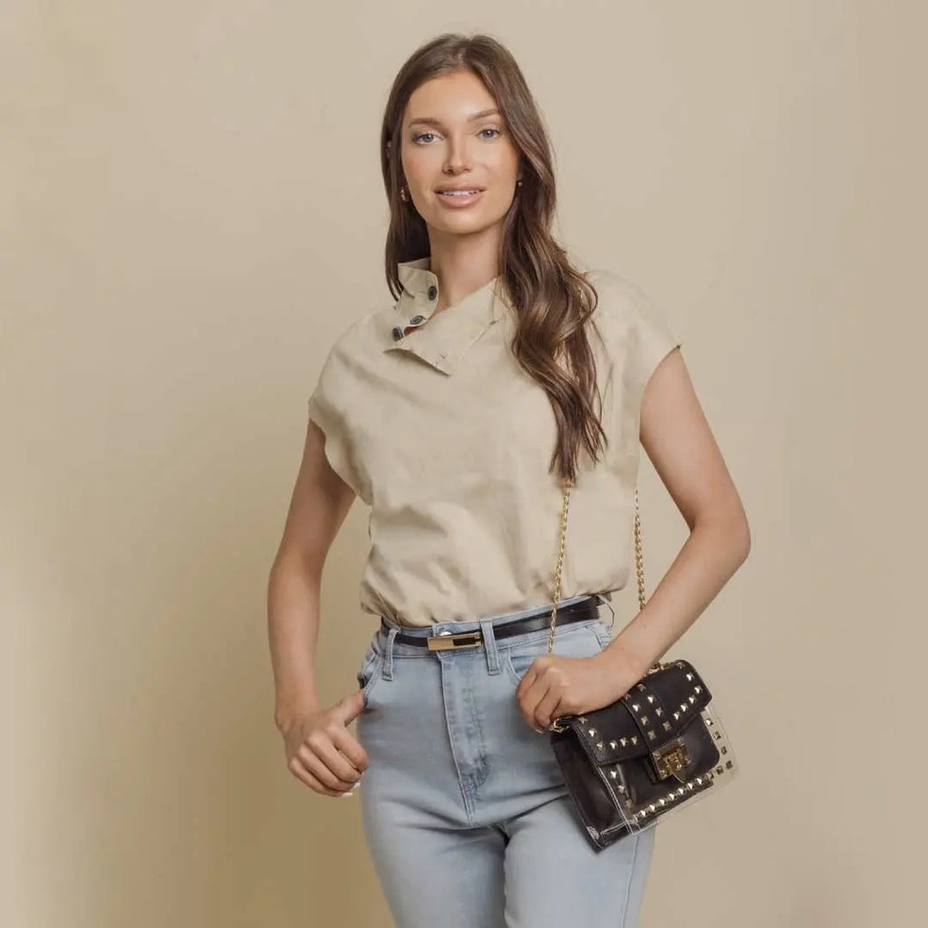 Betty Shoulder Bag -Clear/Black by ClaudiaG Collection CLAUDIAG COLLECTION