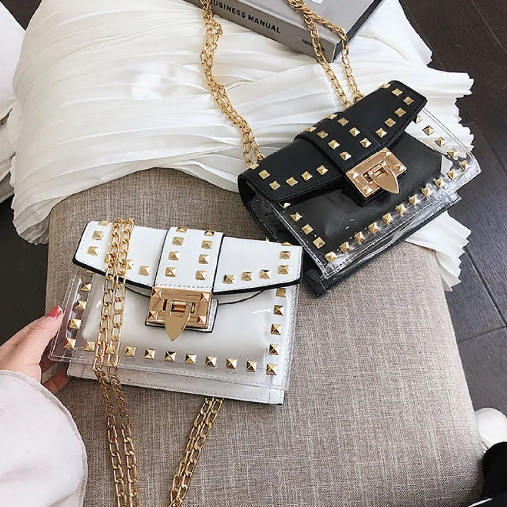 Betty Shoulder Bag -Clear/Black by ClaudiaG Collection CLAUDIAG COLLECTION