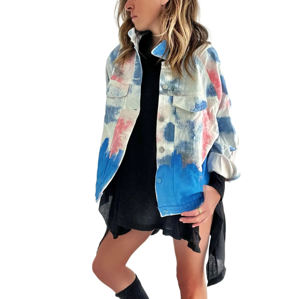 'Beyond Blues' Denim Jacket by Wren + Glory Wren + Glory