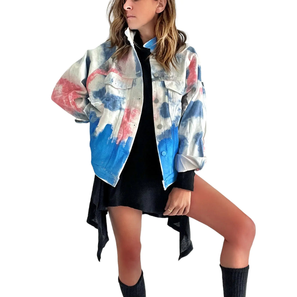 'Beyond Blues' Denim Jacket by Wren + Glory Wren + Glory