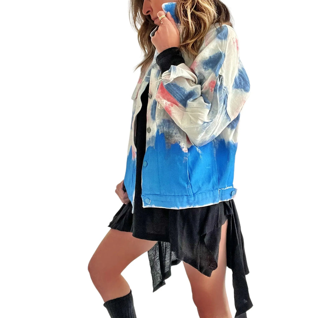 'Beyond Blues' Denim Jacket by Wren + Glory Wren + Glory