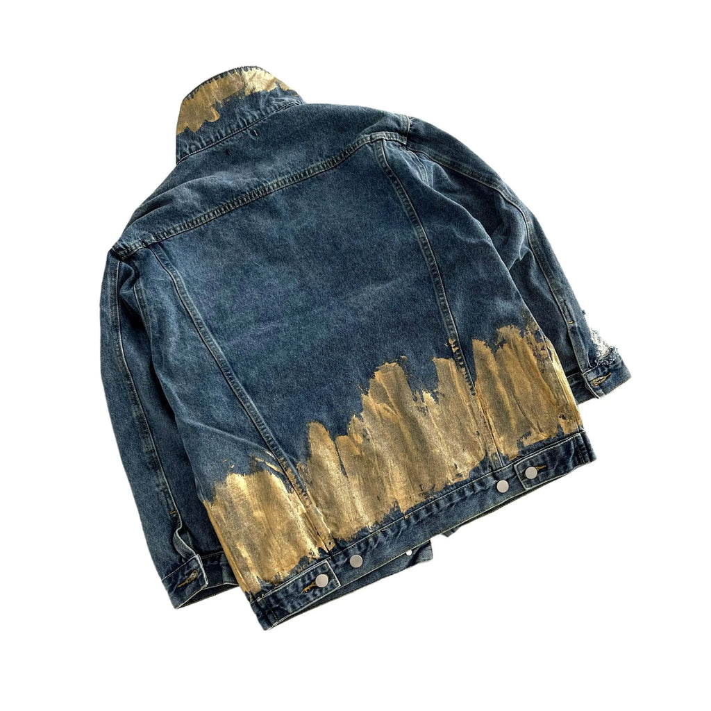 'Beyond Gold' Denim Jacket by Wren + Glory Wren + Glory