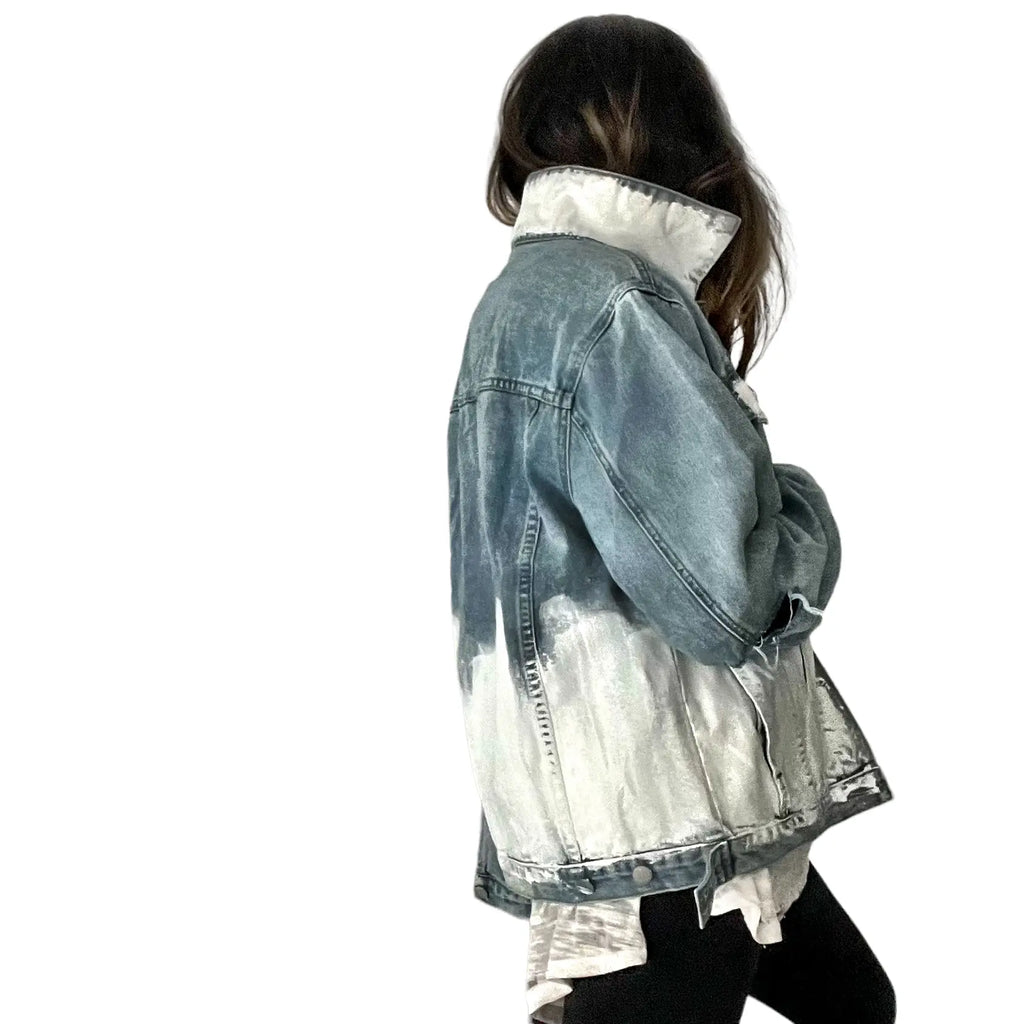 'Beyond White' Denim Jacket by Wren + Glory Wren + Glory