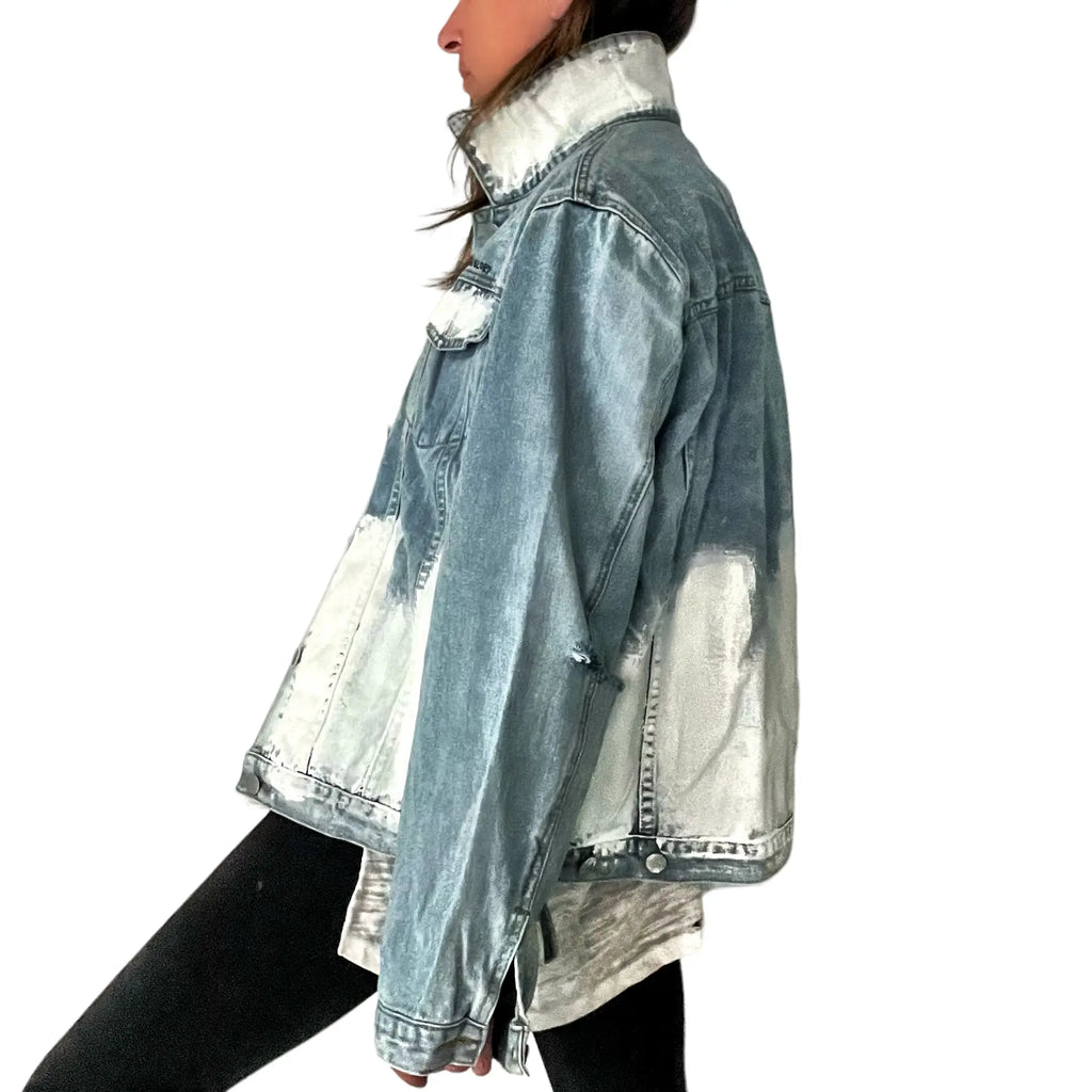 'Beyond White' Denim Jacket by Wren + Glory Wren + Glory
