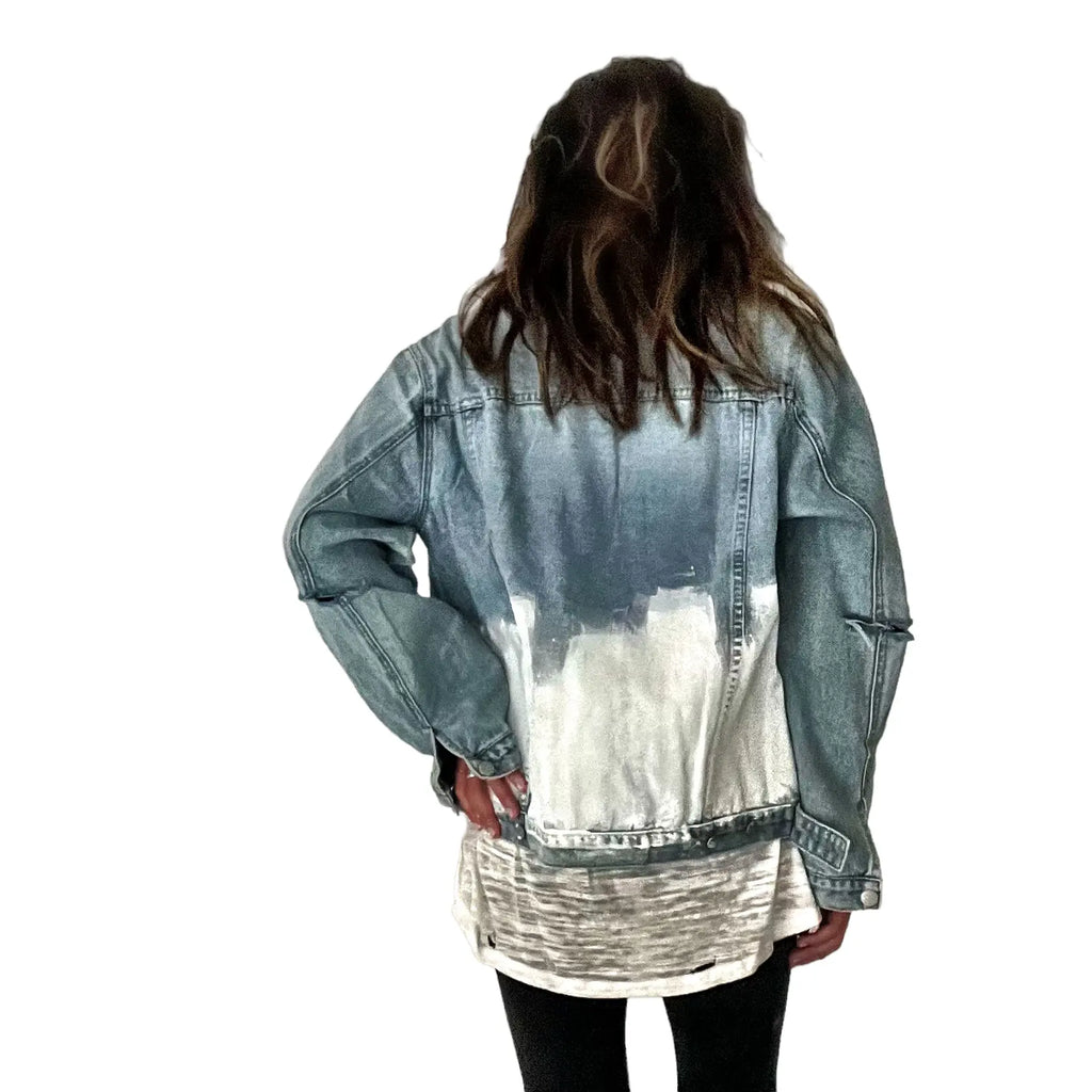 'Beyond White' Denim Jacket by Wren + Glory Wren + Glory