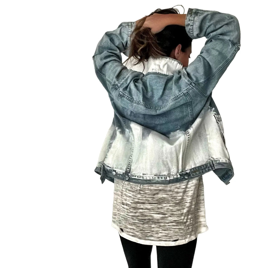 'Beyond White' Denim Jacket by Wren + Glory Wren + Glory