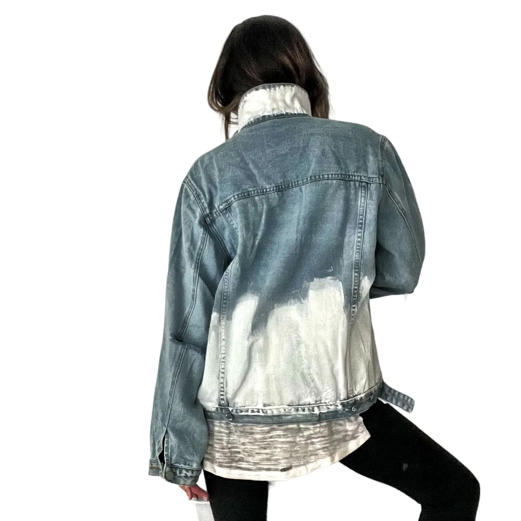 'Beyond White' Denim Jacket by Wren + Glory Wren + Glory