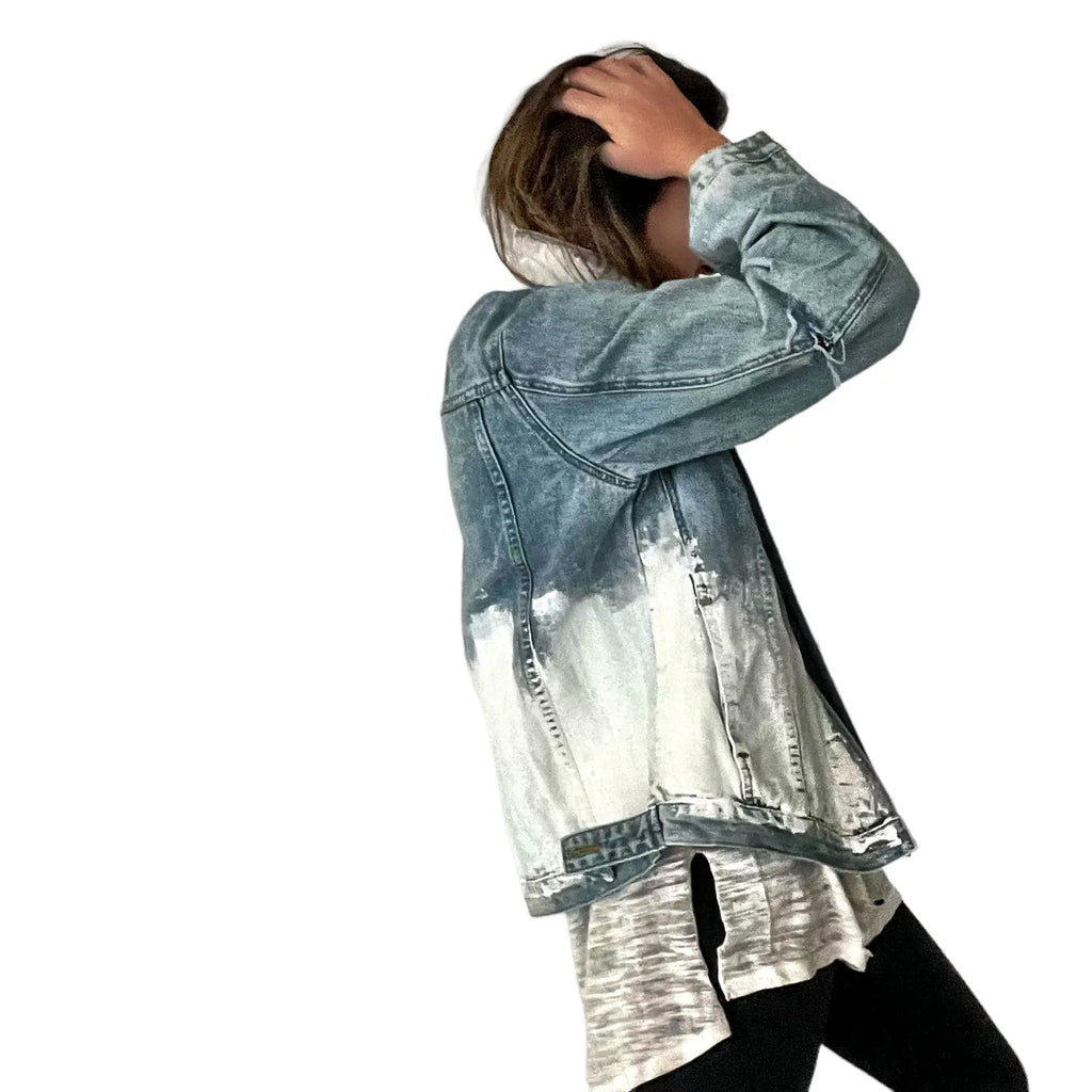 'Beyond White' Denim Jacket by Wren + Glory Wren + Glory