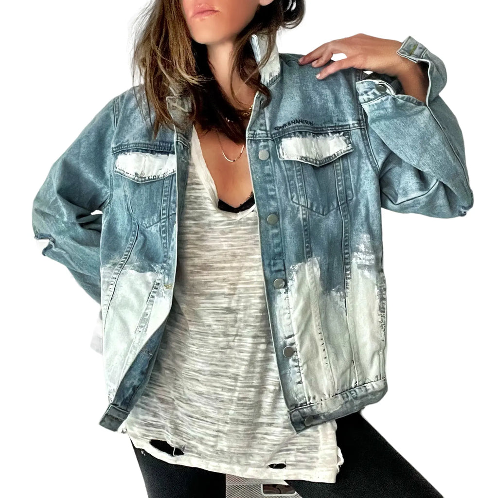 'Beyond White' Denim Jacket by Wren + Glory Wren + Glory
