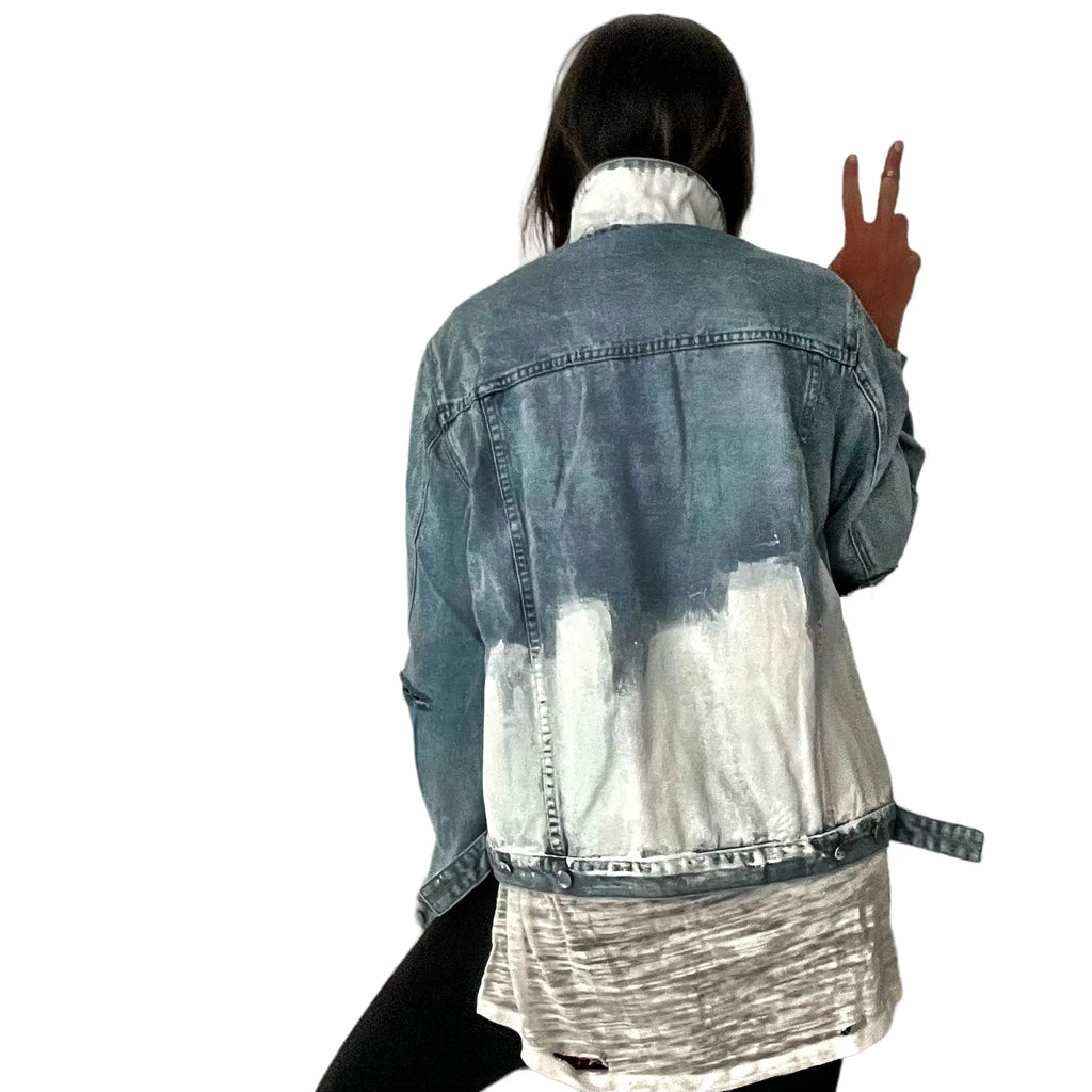 'Beyond White' Denim Jacket by Wren + Glory Wren + Glory