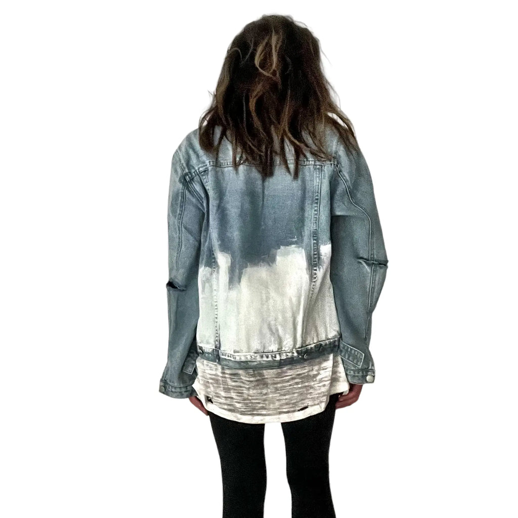 'Beyond White' Denim Jacket by Wren + Glory Wren + Glory