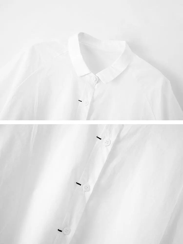 Binus Half Sleeve Lapel Blouse by Marigold Shadows Marigold Shadows