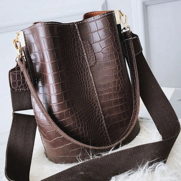 Blake Shoulder Bag -Chocolate Croc by ClaudiaG Collection CLAUDIAG COLLECTION