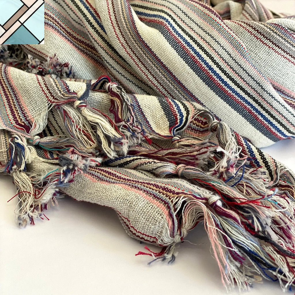 Casablanca Sustainable Turkish Towel / Blanket - Gray by Eco Hilana HILANA UPCYCLED COTTON