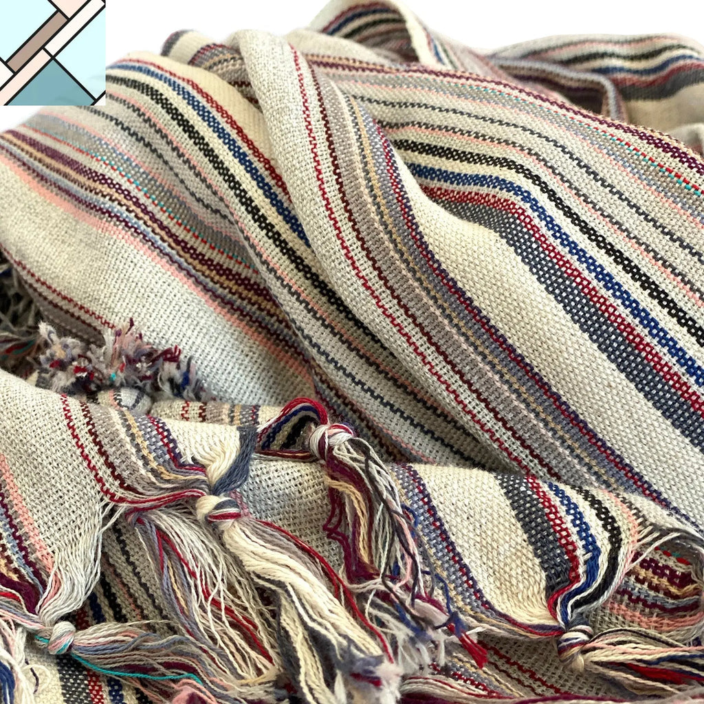 Casablanca Sustainable Turkish Towel / Blanket - Gray by Eco Hilana HILANA UPCYCLED COTTON