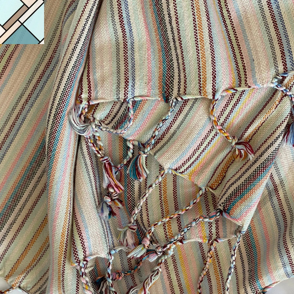 Casablanca Sustainable Turkish Towel / Blanket - Soft Pink by Eco Hilana HILANA UPCYCLED COTTON