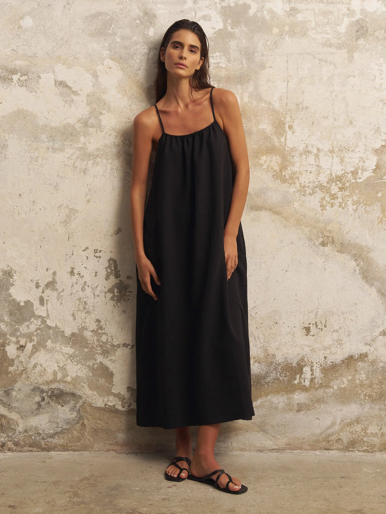 Bliss Flow Maxi Dress - Black by The Handloom The Handloom