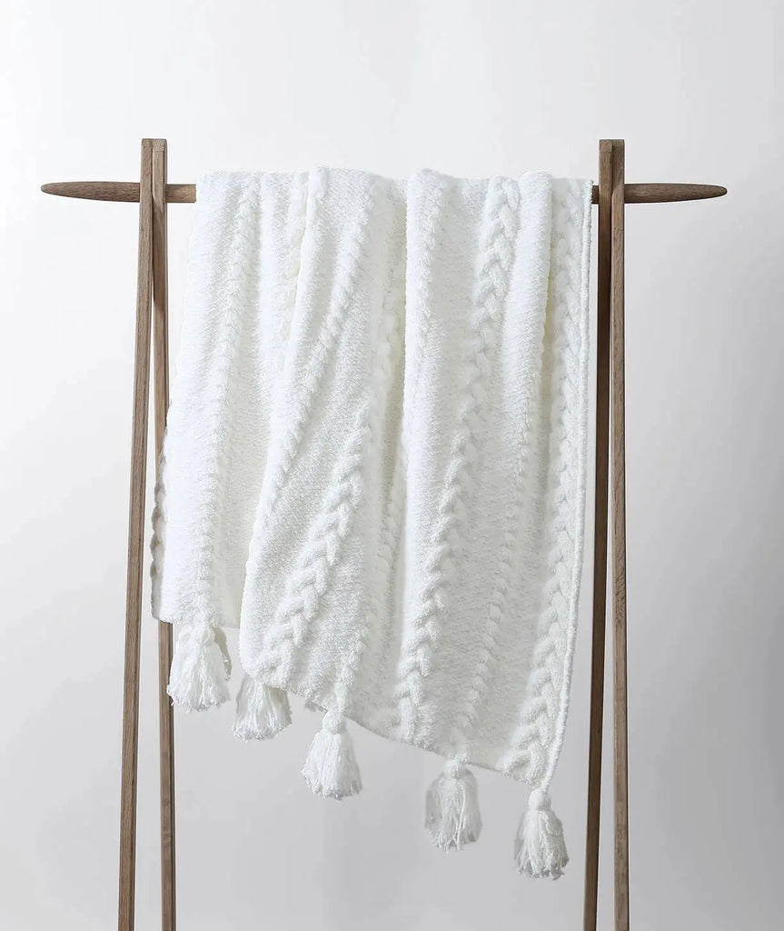 Braided Pom Pom Throw by Sunday Citizen Sunday Citizen