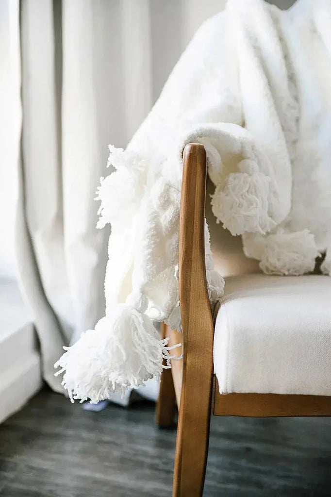 Braided Pom Pom Throw by Sunday Citizen Sunday Citizen