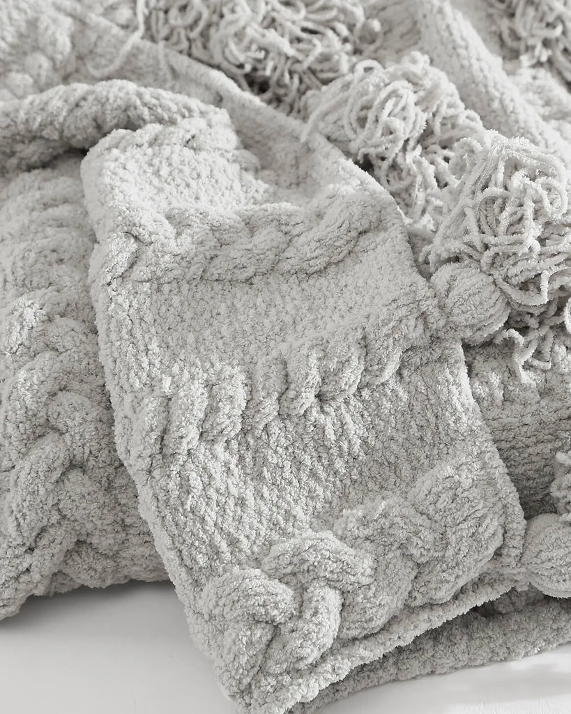 Braided Pom Pom Throw by Sunday Citizen Sunday Citizen