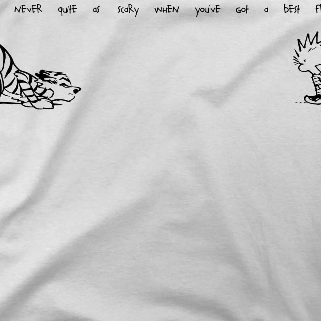 Calvin and Hobbes Best Friends Quote T-Shirt by Art-O-Rama Shop ART-O-RAMA-SHOP