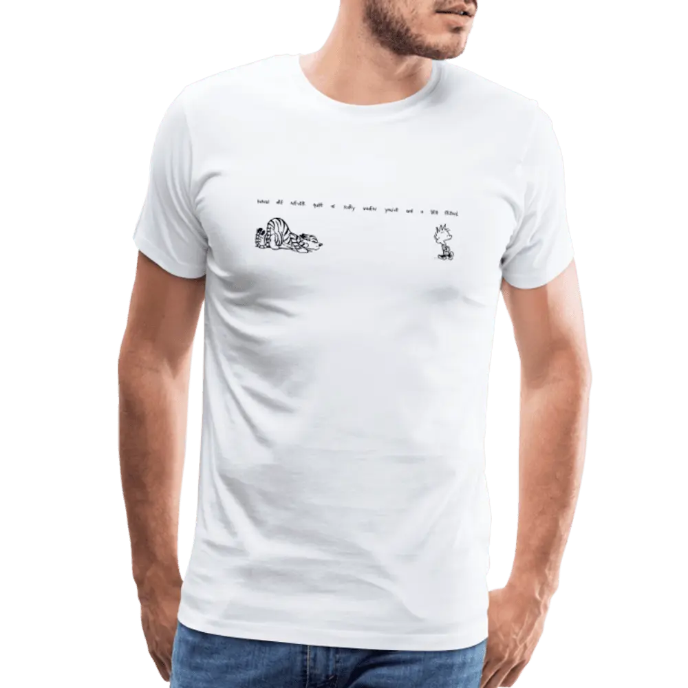 Calvin and Hobbes Best Friends Quote T-Shirt by Art-O-Rama Shop ART-O-RAMA-SHOP